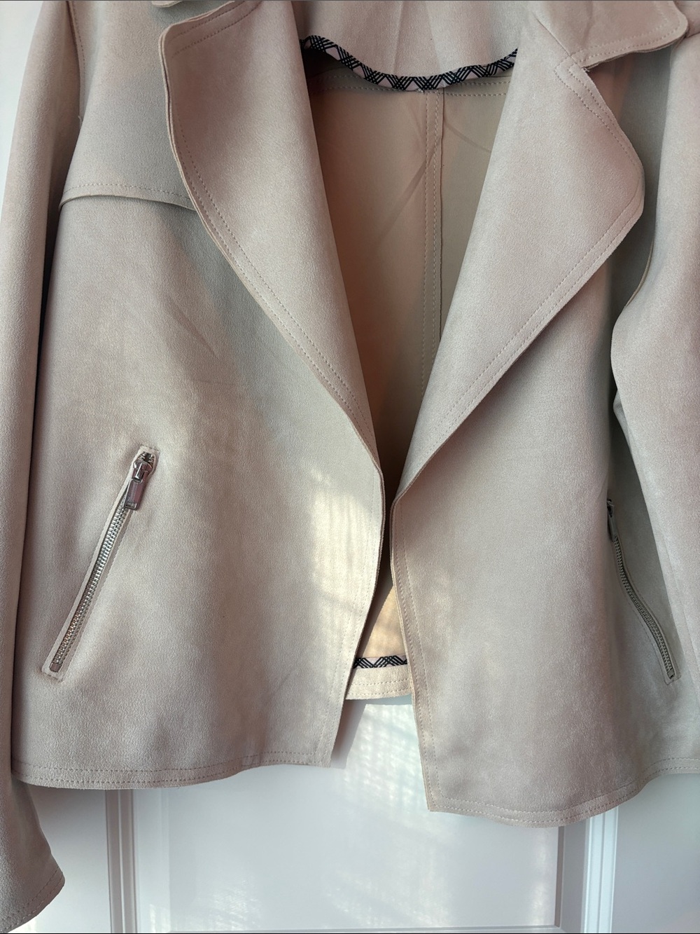 Philosophy Republic Clothing Faux Suede Moto Jacket XL - Picture 4 of 10